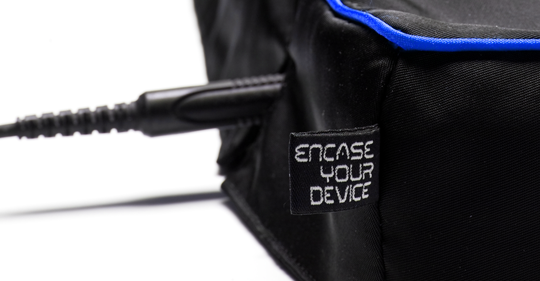 Protective cover with slot for headphone connection